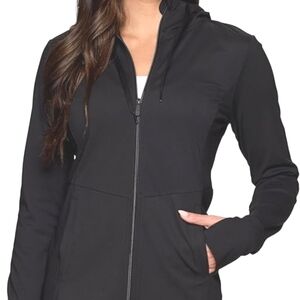 Light Weight Zip Up Hooded Jacket, Yoga, Running, Athleisure. RBX Size Large